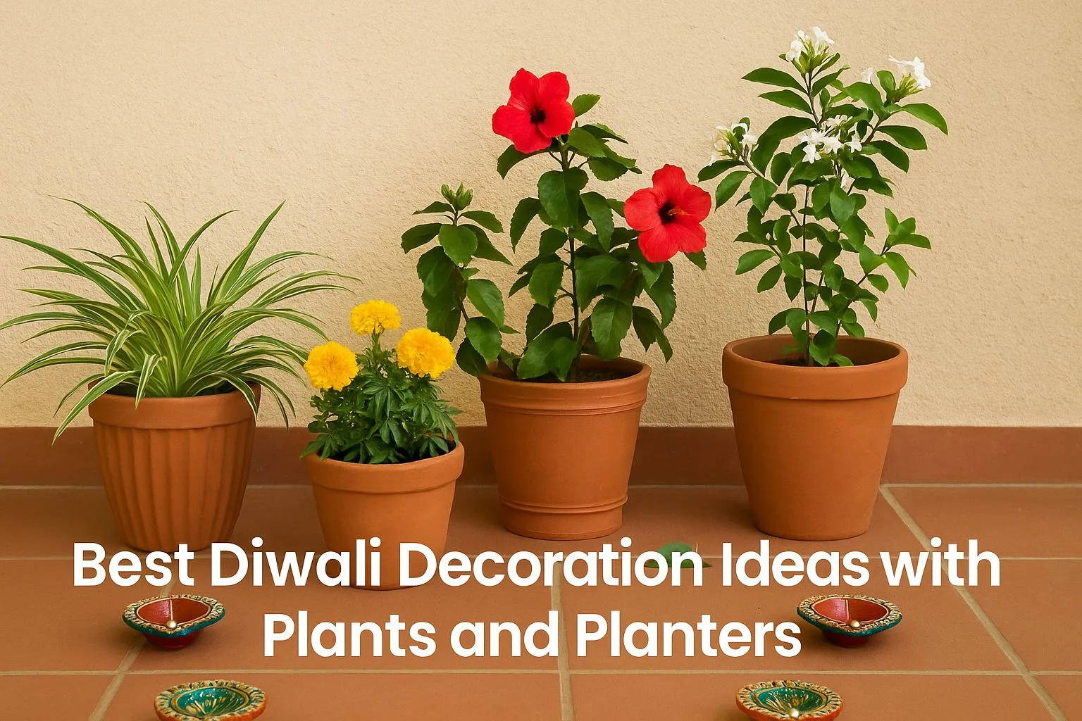 Best Diwali Decoration Ideas with Plants and Planters - urban plant